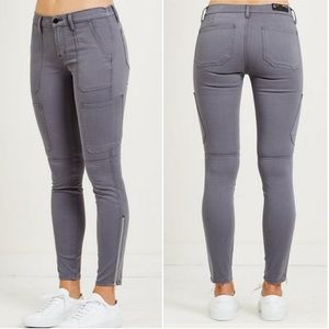 J Brand skinny utility cargo pants volcanic ash